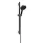 Hansgrohe - Duschkopf-, Stangen- und Schlauchset, 3 Strahlarten, EcoSmart, gebürstetes Schwarzchrom