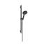 Hansgrohe - Duschkopf-, Stangen- und Schlauchset, 3 Strahlarten, EcoSmart, gebürstetes Schwarzchrom