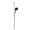 Hansgrohe - Duschkopf-Set mit Stange und Schlauch, 3 Strahlarten, EcoSmart, Chrom