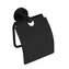 kielle - Toilettenpapierhalter mit Deckel, mattschwarz
