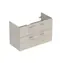 Geberit - Waschtischunterschrank 120 x 45 x 43 cm, 2 Schubladen, Hell-Hickory