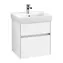 Villeroy & Boch - Waschtischunterschrank, 51 x 55 x 41 cm, 2 Schubladen, Weiß Hochglanz