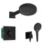 Hansgrohe - Duschset mit verdecktem Thermostat, mit Duschkörper, Durchmesser 25 cm, 3 Strahlarten, matt schwarz