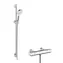 Hansgrohe - Vario Duschset mit Thermostat Ecostat 1001 CL, 2 Strahlarten, weiß/chrom