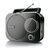 Muse M-050 R schwarz / Tragbares Radio / UKW / MW / 3,5 mm