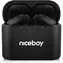 Niceboy HIVE Podsie 4 schwarz / Kabellose Kopfhörer mit Mikrofon / TWS / Bluetooth 5.4 / IP54 / Ladeetui