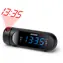 DenverCPR-700 schwarz / Radiowecker mit Zeitprojektion / PLL FM / USB-Ladegerät