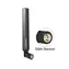 DeLock LTE Antenne SMA Band 1/3/7/20 -5 ~ -2,8 dBi / omnidirektional gelenkig / schwarz