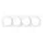 Fibaro Walli Vierfach-Abdeckplatte FG-Wx-PP-0009 / Vierfachrahmen für Walli-Schalter, weiß