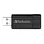 Verbatim Store 'n' Go PinStripe 32 GB (USB 2.0) schwarz / Flash Disk / USB 2.0 / Lesen: 10 MB / Schreiben: 4 MB / Ausverkauft