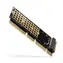 Axagon PCEM2-1U, PCIe x16/x8/x4 - M.2 NVMe M-Key-Slot-Adapter, 1U
