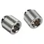 BitsPower Touchaqua Adapter gerade G1/4 Zoll außen auf G1/4 Zoll innen 15 mm silber / 2 Stk