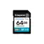 Kingston Canvas Go PLUS SDXC 64 GB / UHS-I V30 / U3 / Klasse 10 / Lesen: bis zu 200 MB / Schreiben: bis zu 160 MB