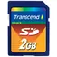 Transcend 2GB SD-Speicherkarte, blau