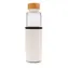 XD Design Glaswasserflasche mit Schutzhülle weiß 550 ml