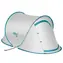 NILS Camp NC3743 grau / Selbstfaltbares Strandzelt / 120 x 220 x 95 cm