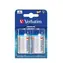 Verbatim -Batterien D Alkaline 2 Stück / 1,5 V / Blister