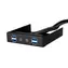 Silverstone SST-FP32B-E / Frontpanel / Montage bis 3,5" / 4X USB 3.0 / HD Audio / Schwarz