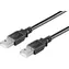 MicroConnect -Kabel USB2.0 A (M) - USB2.0 A (M) / 0,5 m / schwarz