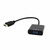 Gembird Adapter HDMI-A (M) auf VGA (F) + 3,5 mm Audiokabel / Schwarz