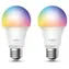 TP-LINK Tapo L530E SMART RGB LED-Lampe 2 Stück / E27 / 8,7 W / 806 lm / 2500 K-6500 K / Lebensdauer 15.000 h