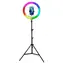 Powerton WPRL2RGB - Ringlicht 13" RGB LED groß / Temperatur- und Helligkeitseinstellung & Telefonhalter und Stativ