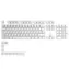 Hervorragende austauschbare Tasten GPBT ES ARCTIC White / 115 Stück / ES-Layout / Cherry MX(+)