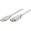 MicroConnect Verbindungskabel USB 2.0 M - USB 2.0 F 1m grau / 480 Mbit/s