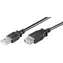 MicroConnect Verlängerungskabel USB 2.0 Stecker - USB 2.0 Buchse 0,5 m schwarz / 480 Mbit/s