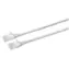 MicroConnect CAT6a U/UTP SLIM 1m weiß / LSZH