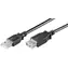 MicroConnect Kabel USB2.0 A (M) - USB2.0 A (F) 2m schwarz / 480Mbit/s
