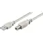 MicroConnect Kabel USB2.0 A (M) - USB2.0 B (M) 1,8 m weiß / 480 Mbit/s