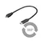 MicroConnect -Kabel USB3.1 C (M) - microUSB2.0 B (M) 0,2 m schwarz / 480 Mbit/s