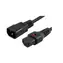 MicroConnect Verlängerungskabel mit IEC-Verriegelung C13 - C14 1m schwarz