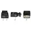 MicroConnect Konverter Mini VGA (M) - HDMI (F) mit Miniklinke und USB-Ladefunktion schwarz