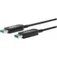 MicroConnect Premium Glasfaserkabel USB3.0 A (M) - USB3.0 A (M) 15m schwarz / 5000Mbit/s