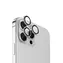 UNIQ Optix Aluminium-Kameraobjektiv-Schutzglas für Apple iPhone 15 Pro Max Sterling (Silber)
