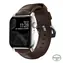 Nomad Traditional Band Lederarmband mit silbernen Details für Apple Watch Ultra (49 mm) 8/7 (45 mm)/6/SE/5/4 Braun