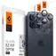 Spigen Glass tR EZ Fit Optik Pro Kameraschutzglas für Apple iPhone 15 Pro & 15 Pro Max 2 Stück blau