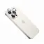 FIXED Saphir-Kameraobjektivschutz Sapphire Kameraglas für Apple iPhone 15 Pro/15 Pro Max Silber