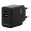 Mobilis Wall Charger 30W schwarz / Ladegerät / 1x USB-A / 1x USB-C