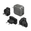 Energea TravelWorld Universaladapter GAN66 grau / PD66W mit PPS44W & QC3.0 / 66W