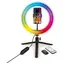 YENKEE YSM 710 LED Ring weiß / Selfie-Ständer für Handy / LED-Ring / 29 Farben / 800lm / 8 Helligkeitsstufen
