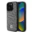 DKNY PU-Leder Crosswalk Pattern Magsafe Back Cover für iPhone 16 Pro Elfenbein