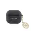 Guess 4G Script PC/PU Charm Case für AirPods 3 Schwarz