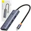Baseus UltraJoy 4-in-1 USB-C auf 4x USB 3.0 Hub, grau
