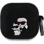 Karl Lagerfeld 3D- Logo NFT Karl und Choupette Silikonhülle für AirPods 4 Schwarz