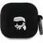 Karl Lagerfeld 3D- Logo NFT Silikonhülle mit Karl-Kopf für AirPods 4, Schwarz