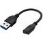 Unverpackt - MicroConnect Adapter USB-C (F) - USB 3.0 A (M) 0,2 m, schwarz / unverpackt