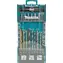 Makita D-74887 / Bohrer- und Bit-Set / 5, 6 und 8 mm / PH1-3 / PZ1-3 / SL5 / 17-teilig